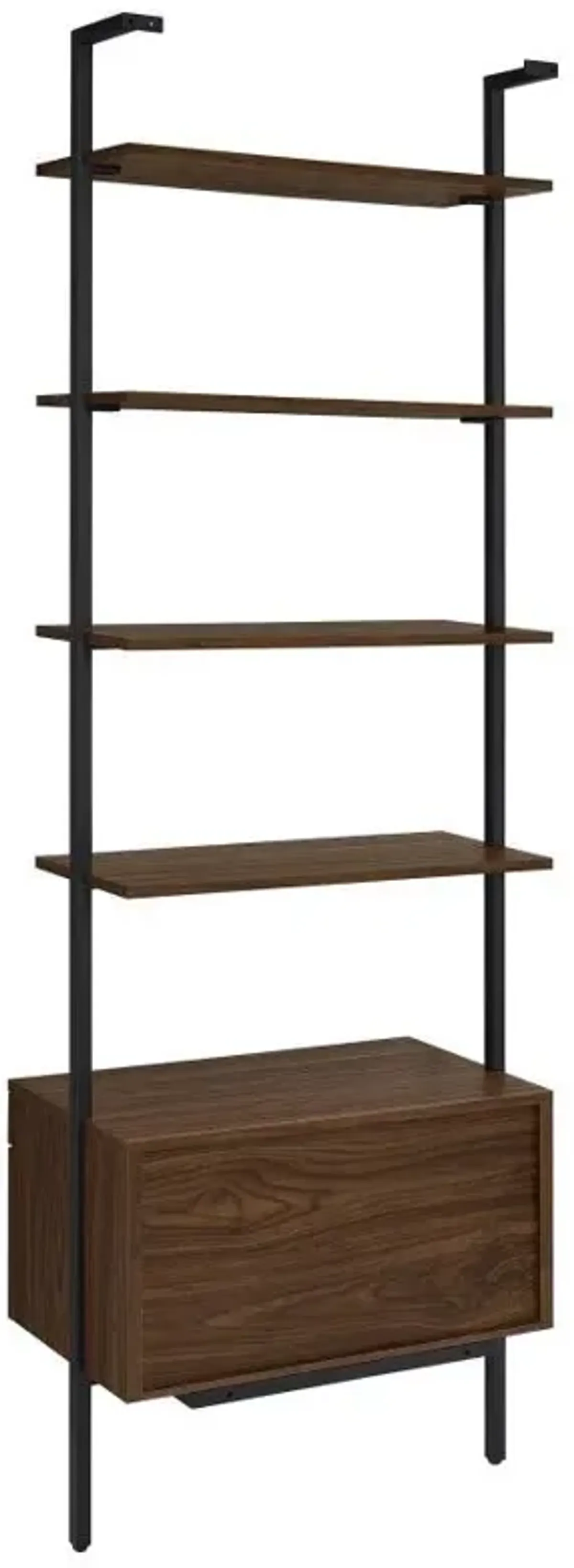 Owens - 3 Piece Wall Mounted Bookshelf Set - Walnut