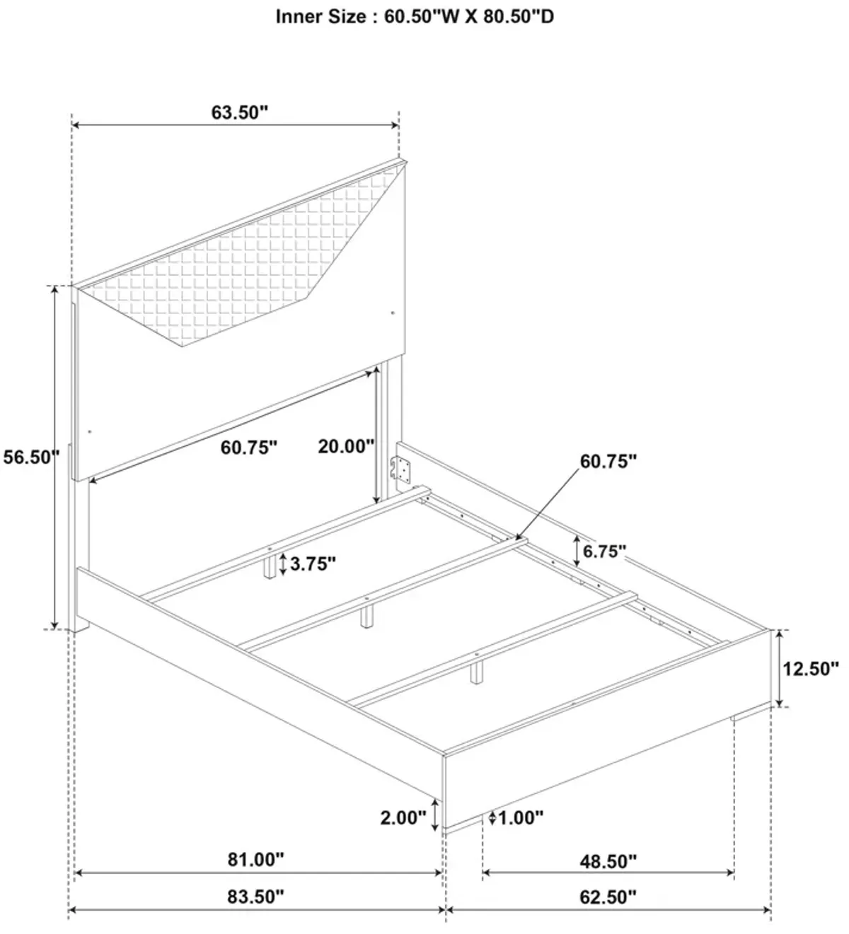 Ives - Panel Bed LED Headboard