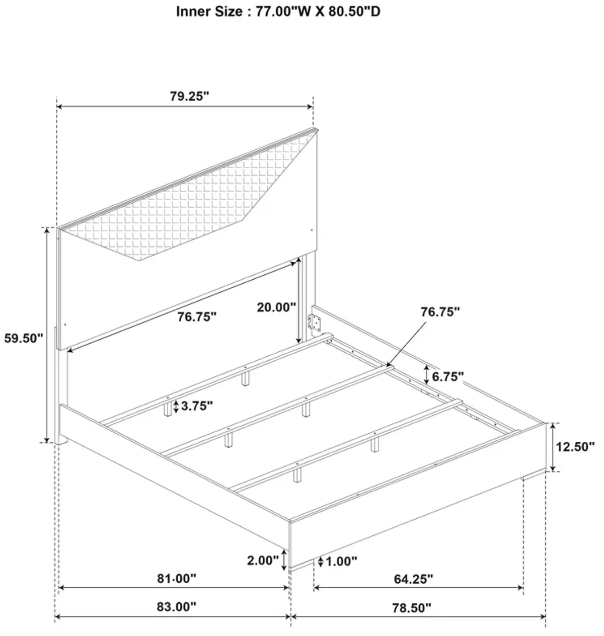 Ives - Panel Bed LED Headboard