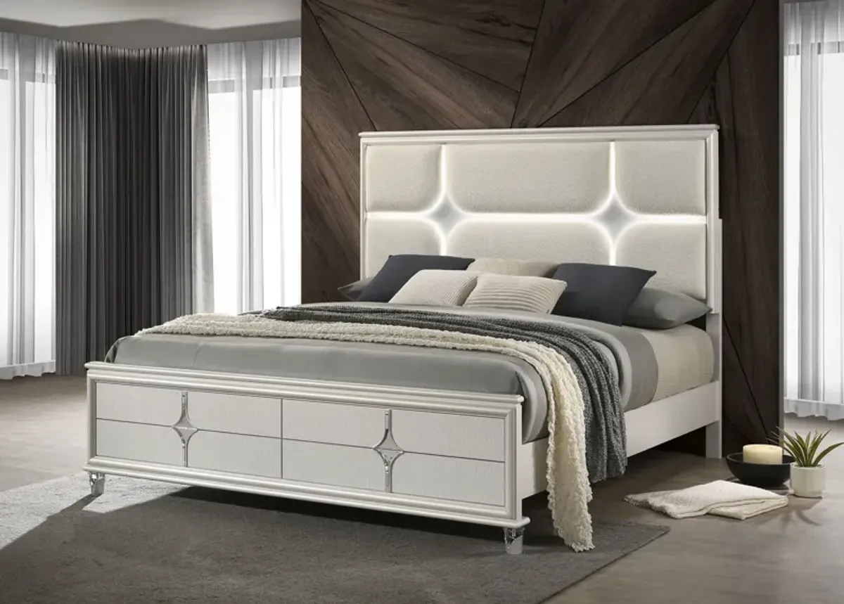 Olivia - Panel Bed LED Headboard