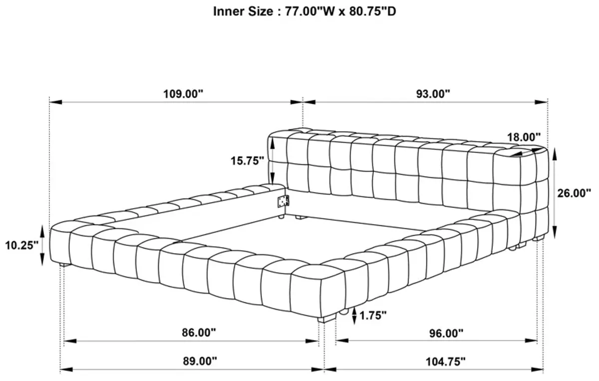 Trinity - Upholstered Platform Bed