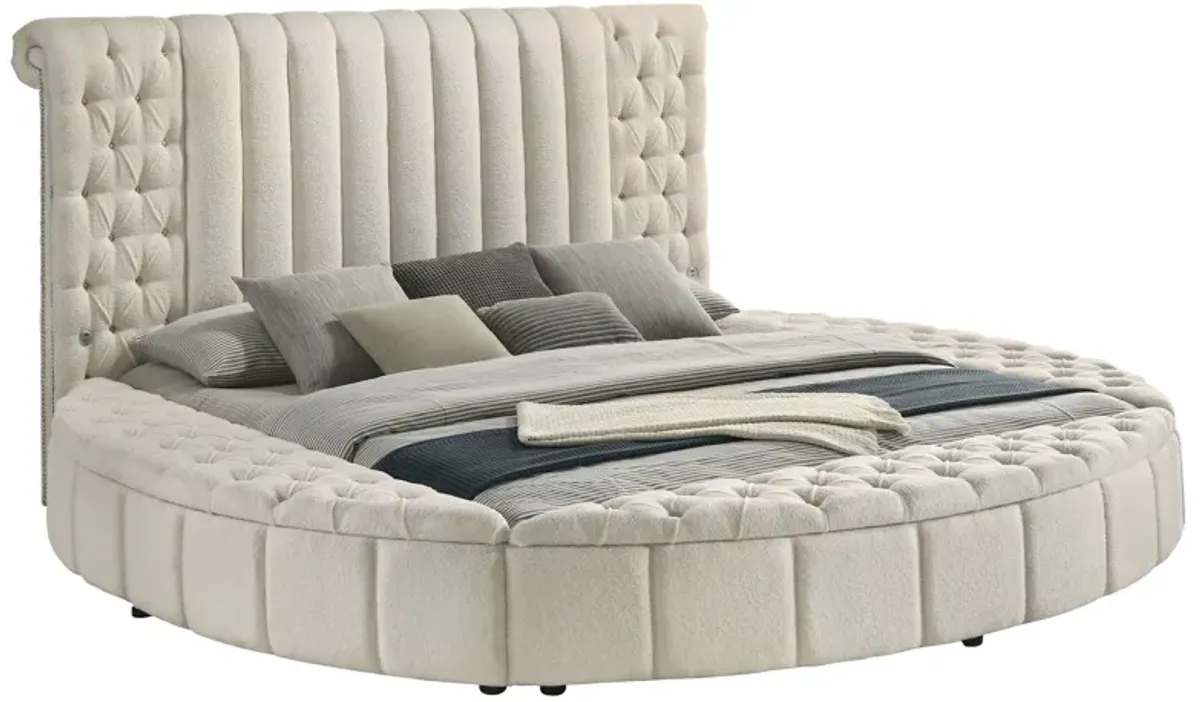 Sonya - Upholstered Round Storage Bed