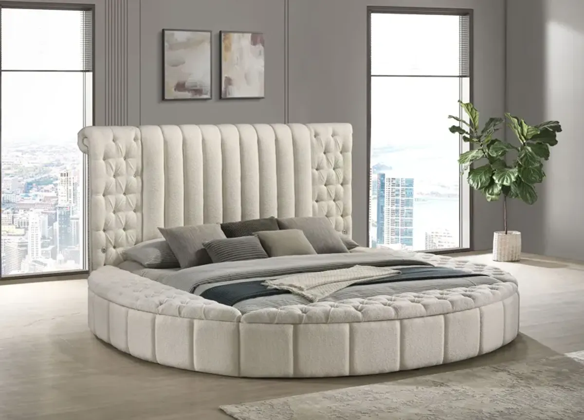 Sonya - Upholstered Round Storage Bed