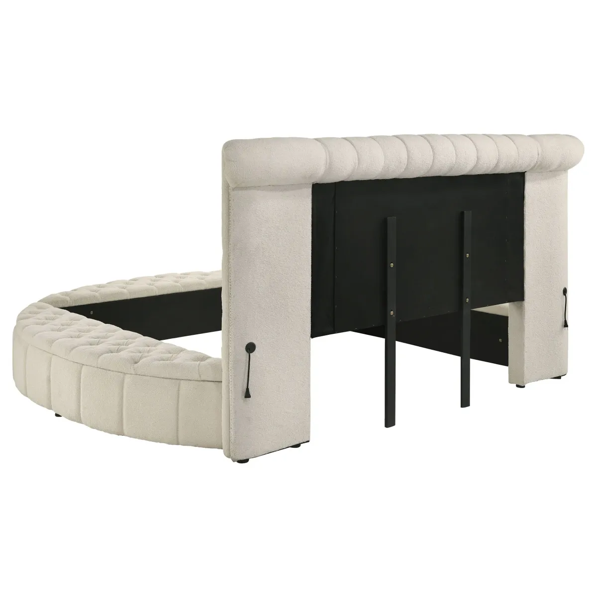 Sonya - Upholstered Round Storage Bed