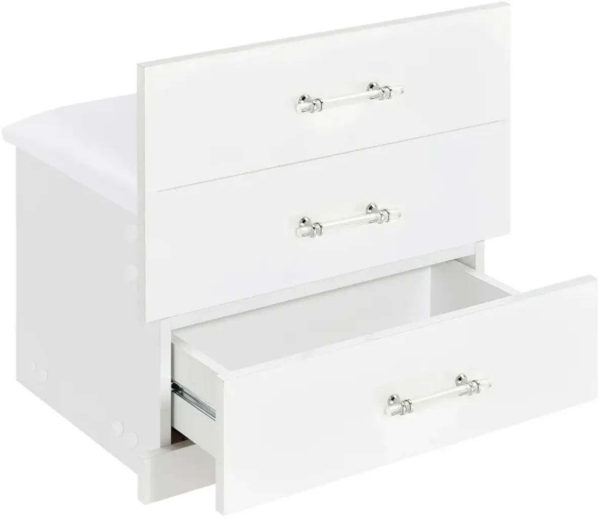 Danbury - 3-Drawer Makeup Vanity & Stool Set