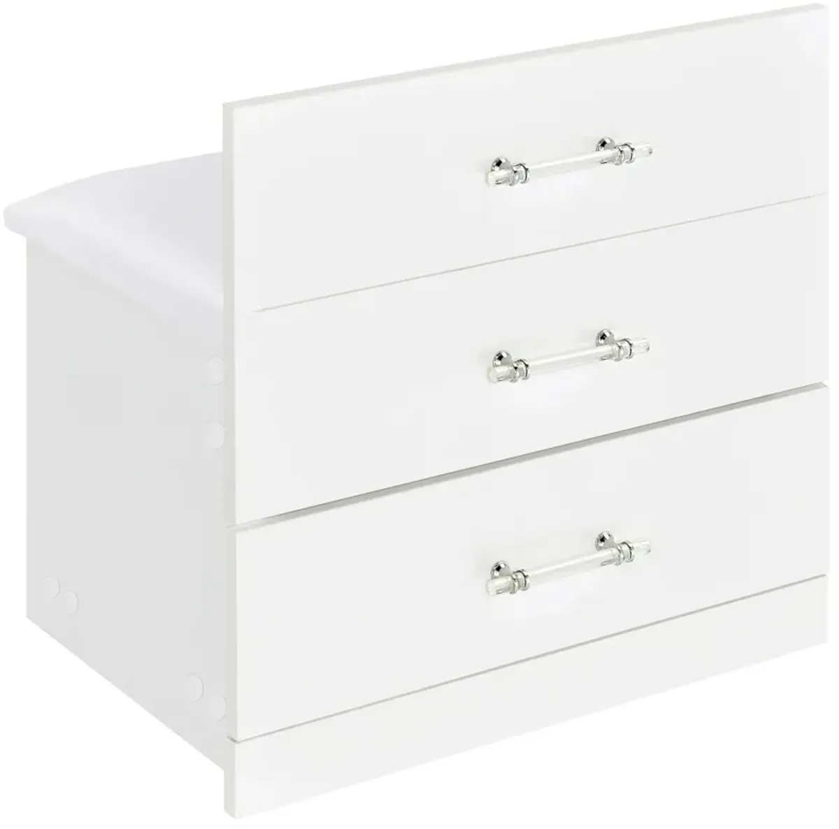 Danbury - 3-Drawer Makeup Vanity & Stool Set