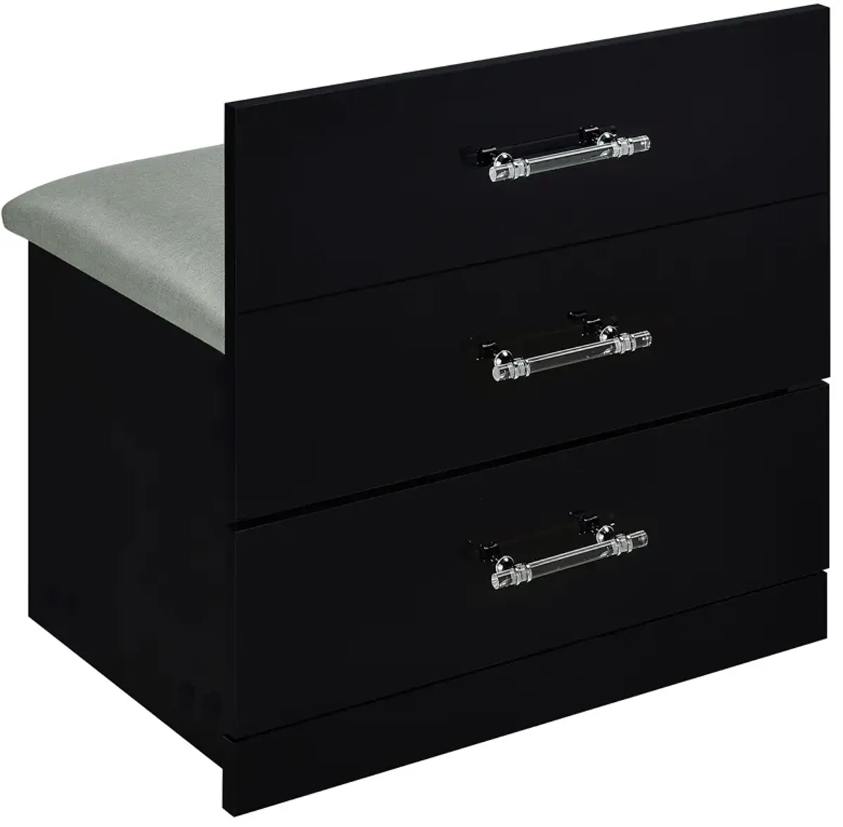 Danbury - 3-Drawer Makeup Vanity & Stool Set