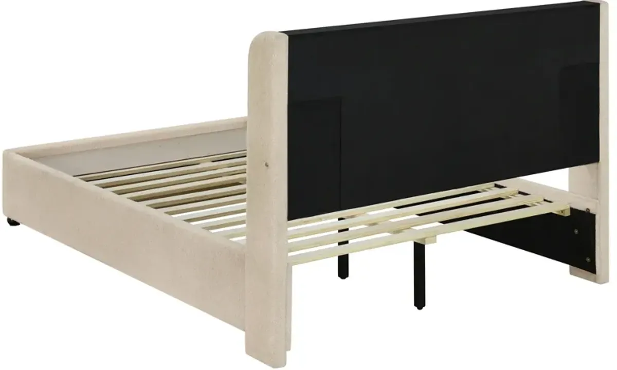 Madison - Upholstered LED Storage Platform Bed