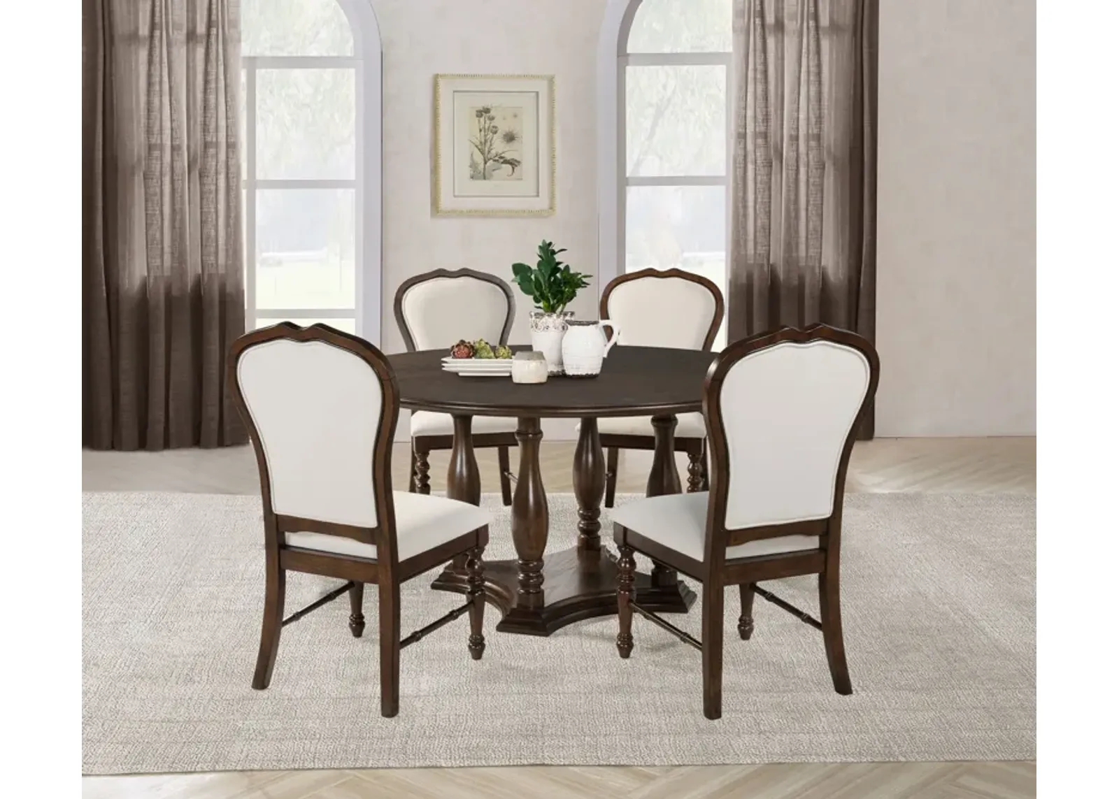 Landon - Round Dining Table Set