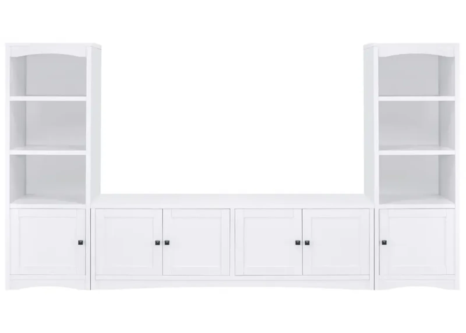 Laughlin - 3-piece Entertainment Center TV Stand - White