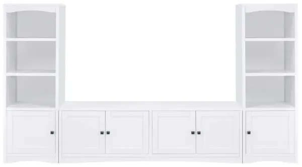 Laughlin - 3-piece Entertainment Center TV Stand - White