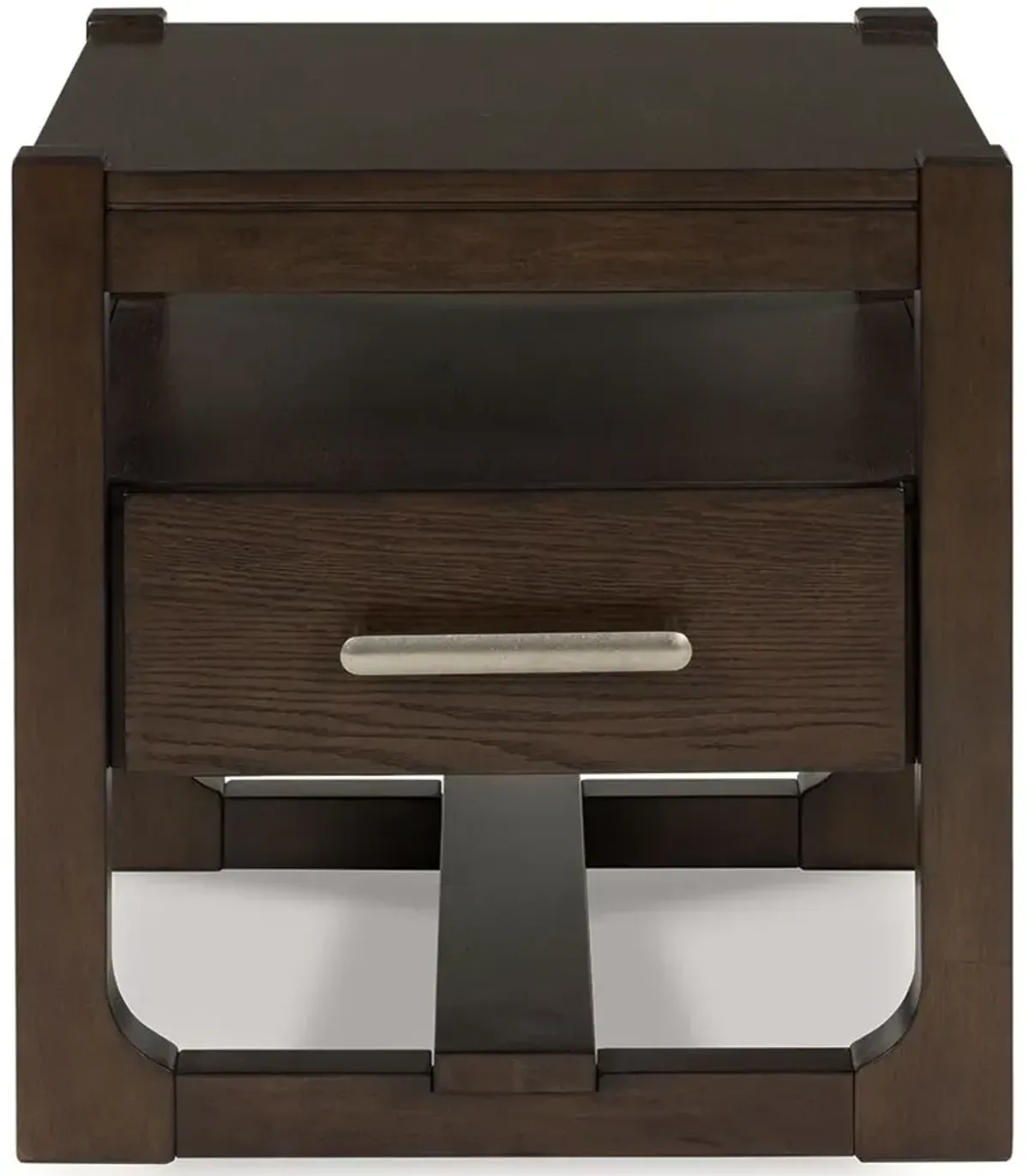 Breckington - Square End Table - Dark Brown