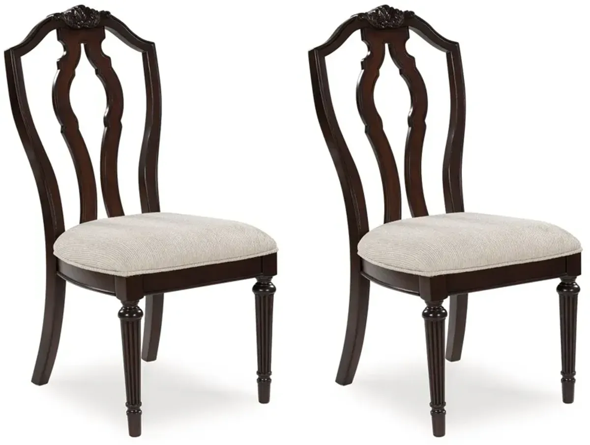 Lavinton - Tan / Brown - Dining Upholstered Side Chair (Set of 2)