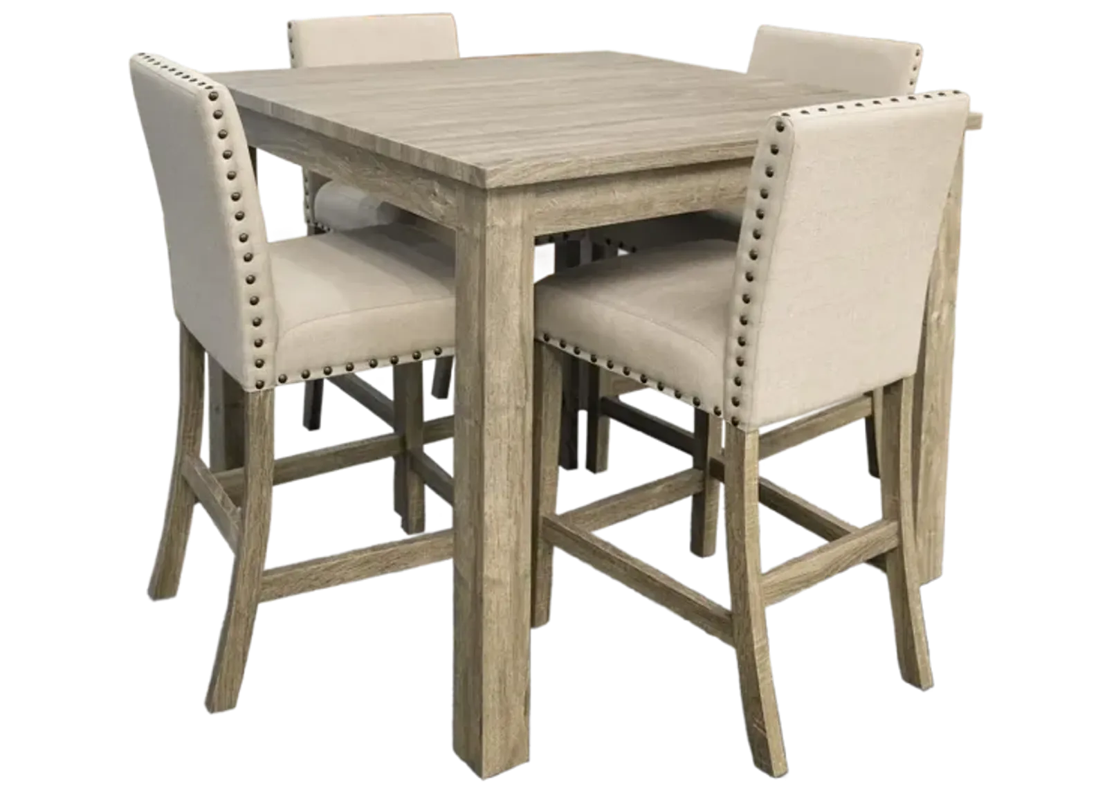 5 Piece Square Pub Dining Room Set