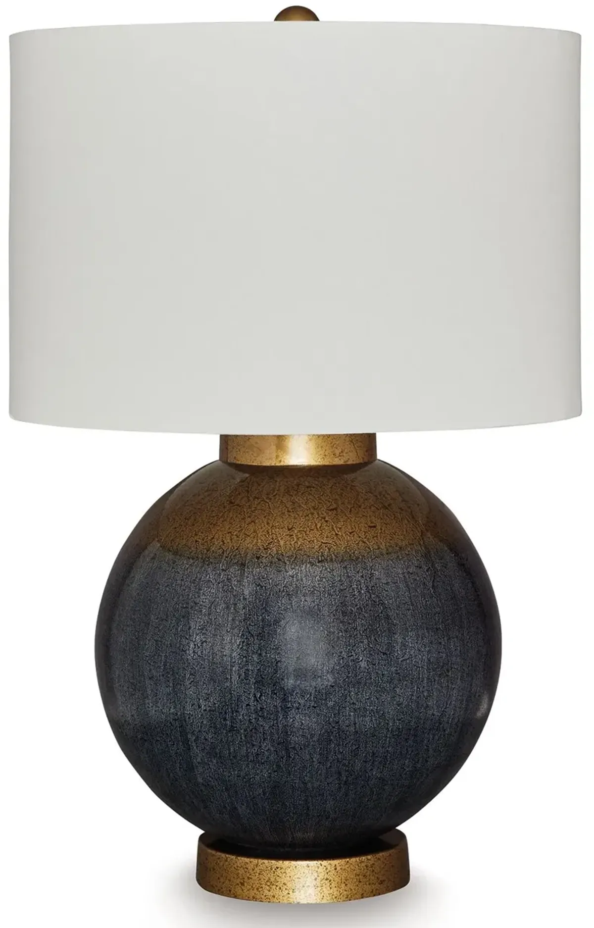 Adara - Metal Table Lamp - Blue / Gold Finish