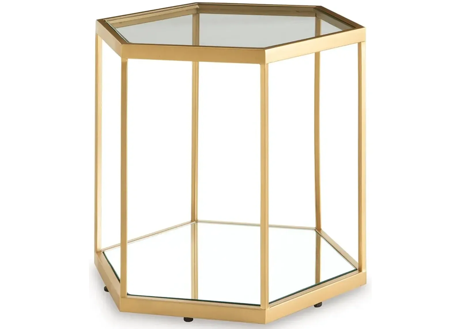 Veerwick - Gold Finish - Accent Cocktail Table