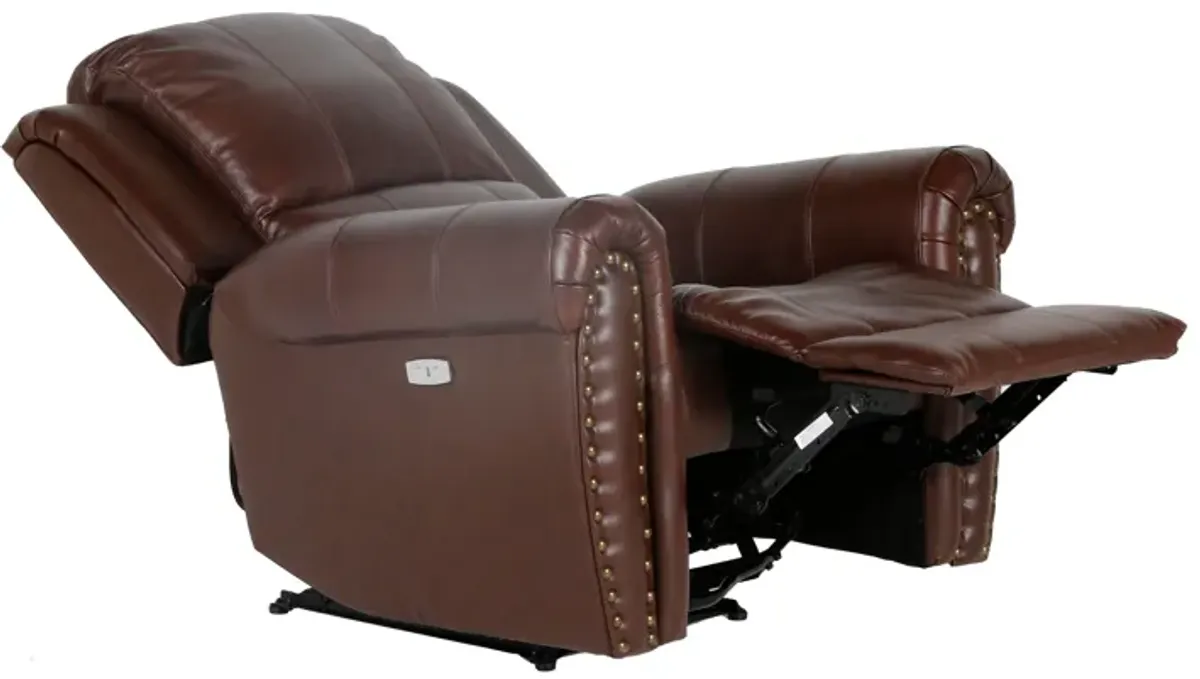 Power Recliner Chair- Top Grain Leather