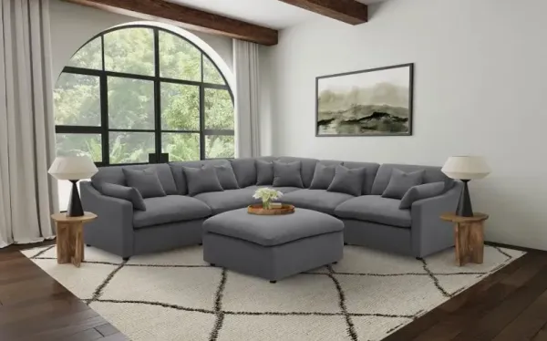 Hobson - Upholstered Modular Sectional Sofa With Ottoman