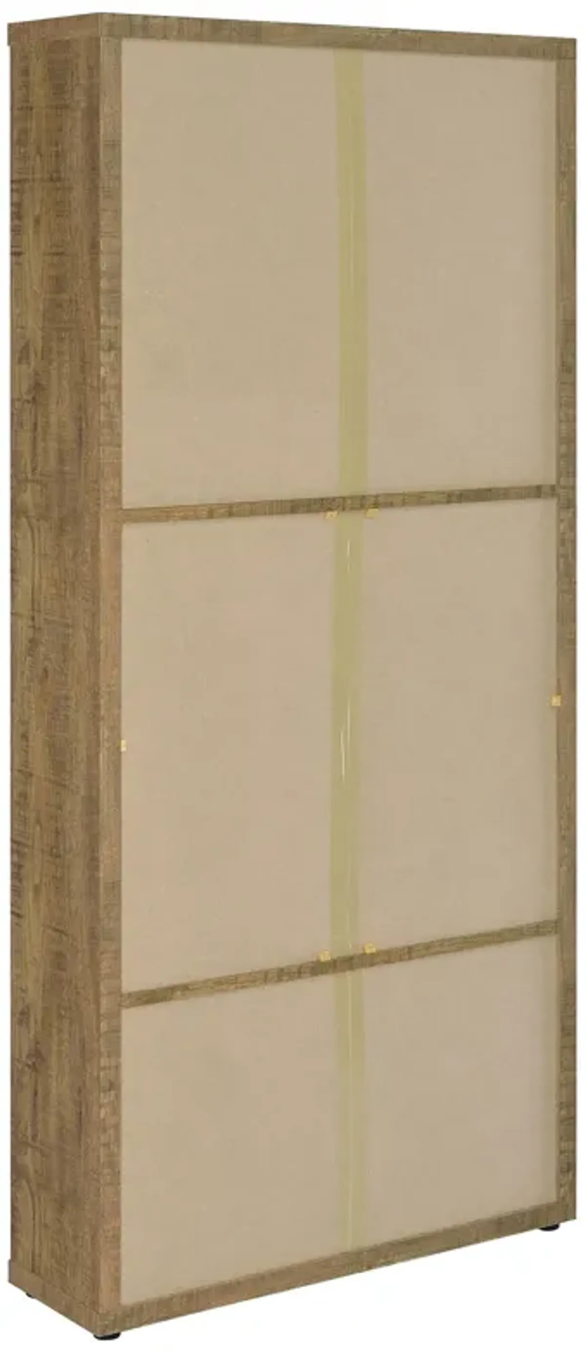 Hawthorne - 4-Shelf Glass Door Tall Cabinet With Drawers