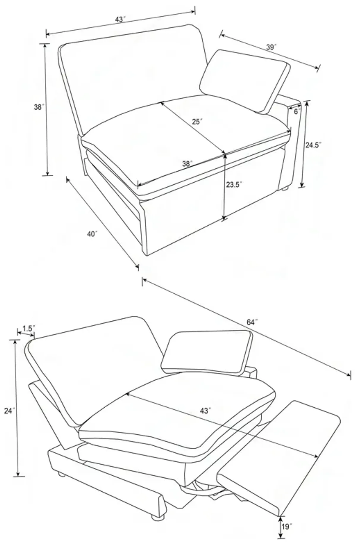 Collins - Modular Power Sofa