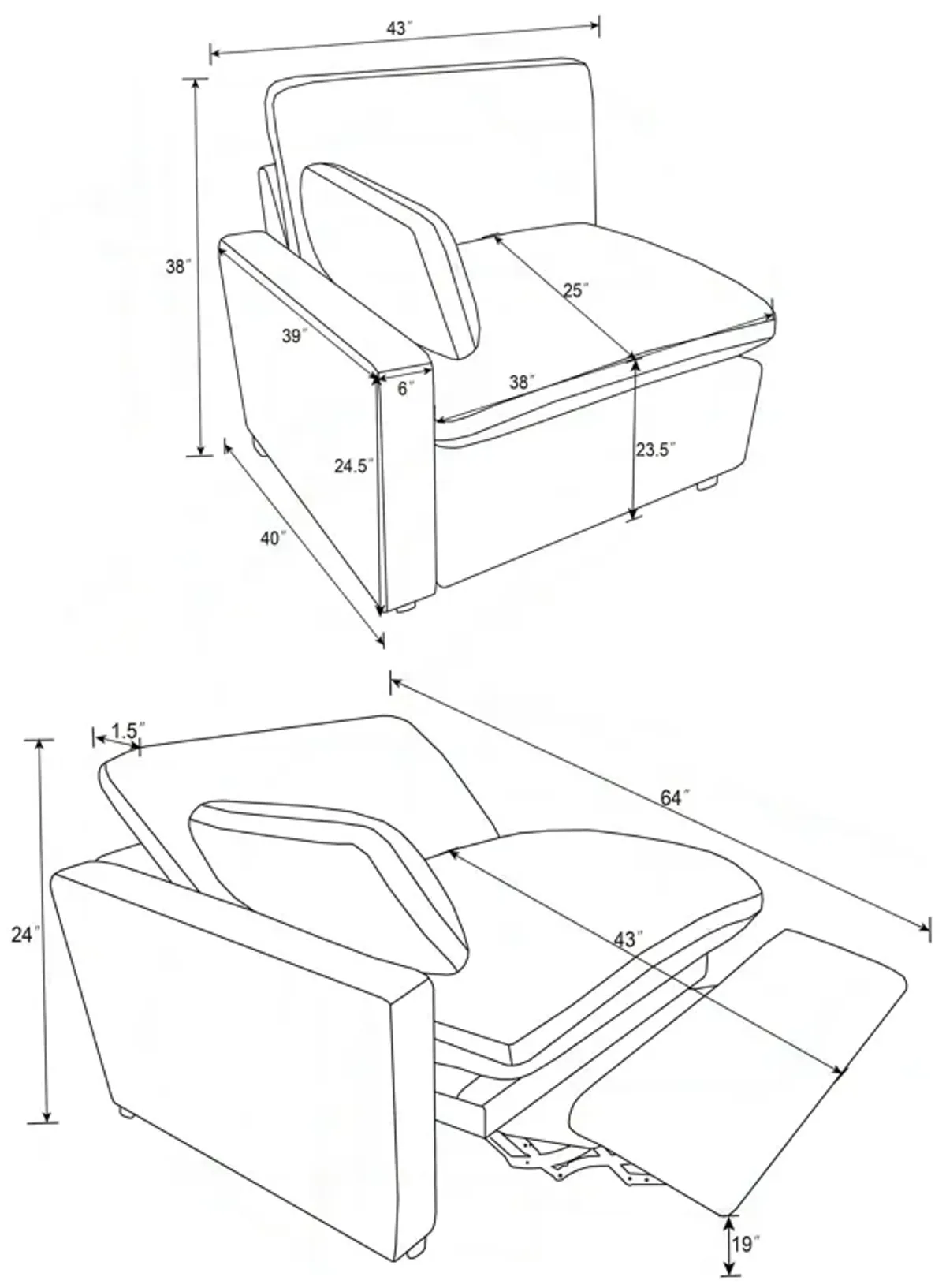 Collins - Modular Power Sofa