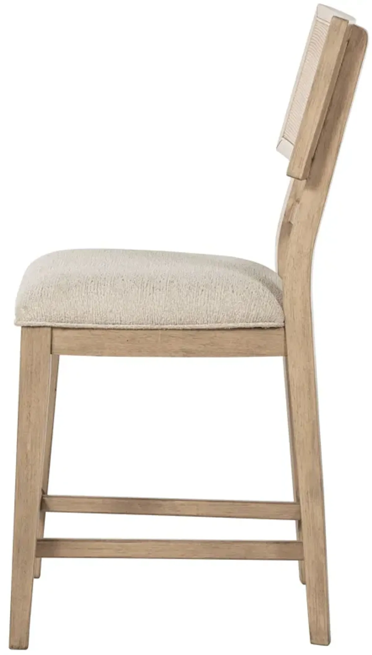 Kailani - Radio Weave Cane Counter Dining Side Chair (Set of 2) - Beige Oak