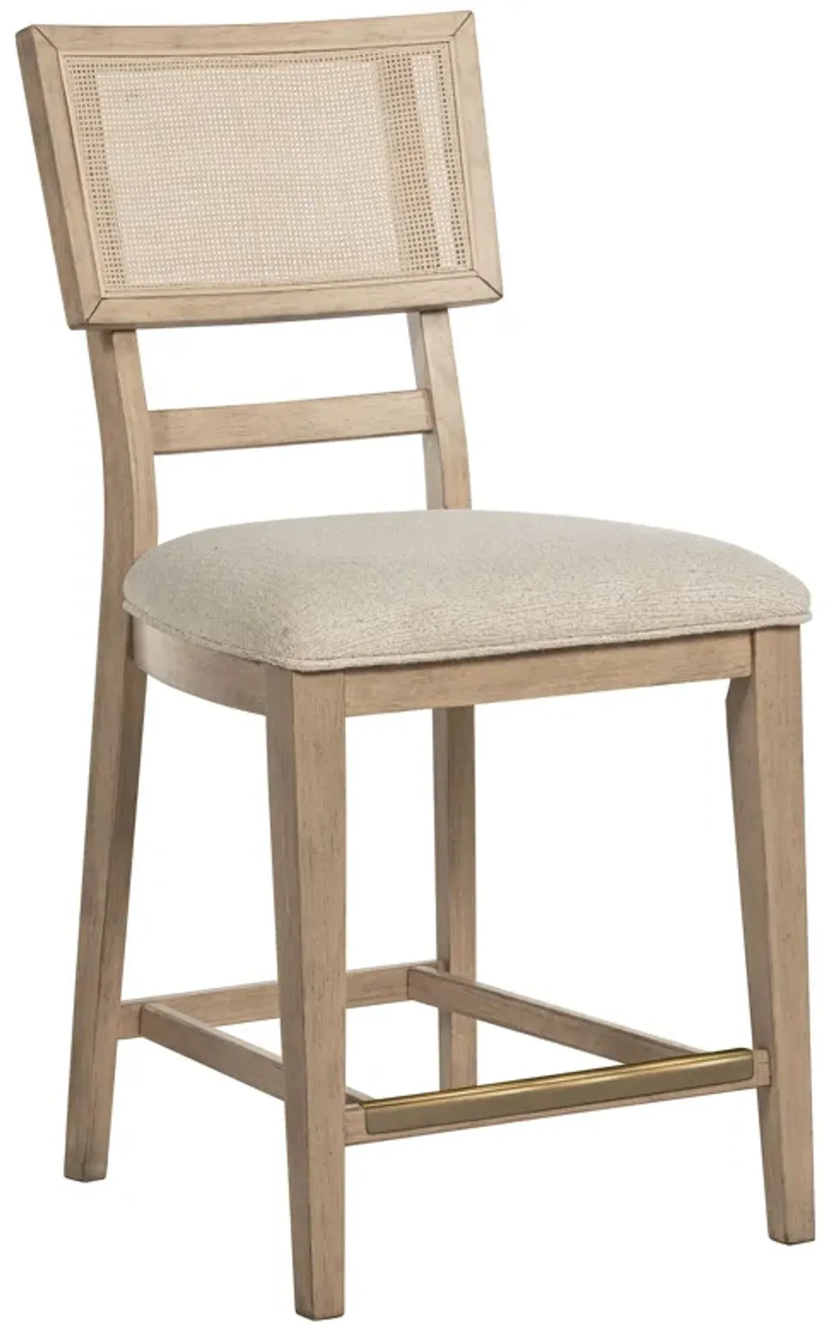 Kailani - Radio Weave Cane Counter Dining Side Chair (Set of 2) - Beige Oak