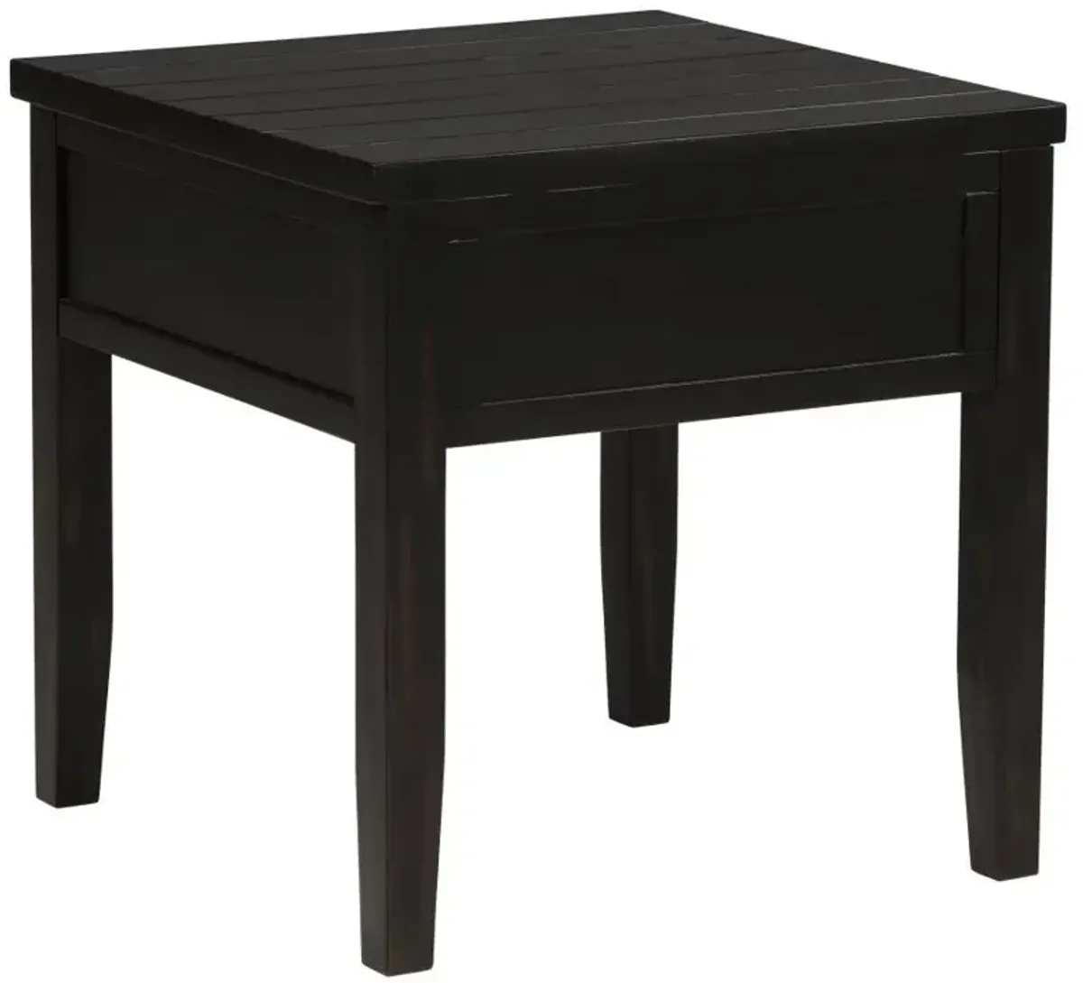 Concord - 1-Drawer Square End Table - Distressed Java