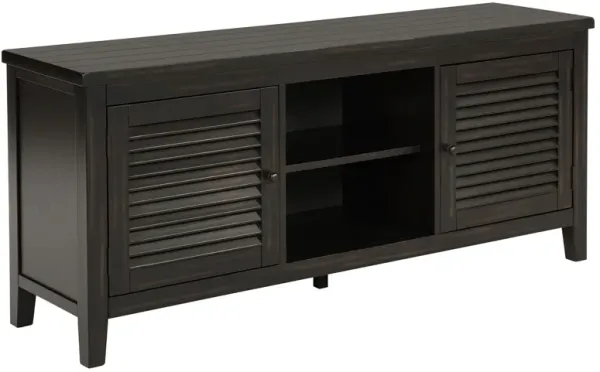 Concord - 2-Door TV Stand Console - Distressed Java
