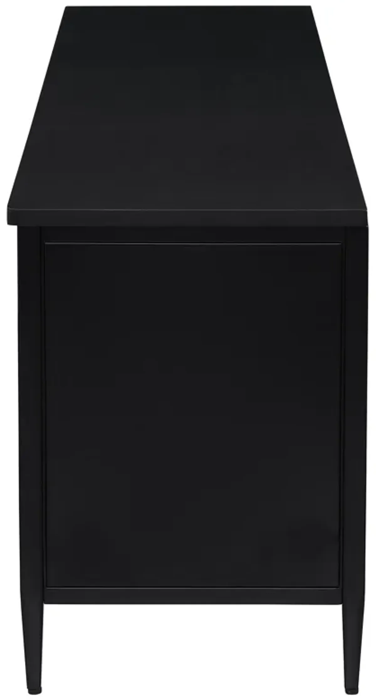 Amherst - 2-Door 70" Metal TV Stand Media Console - Black