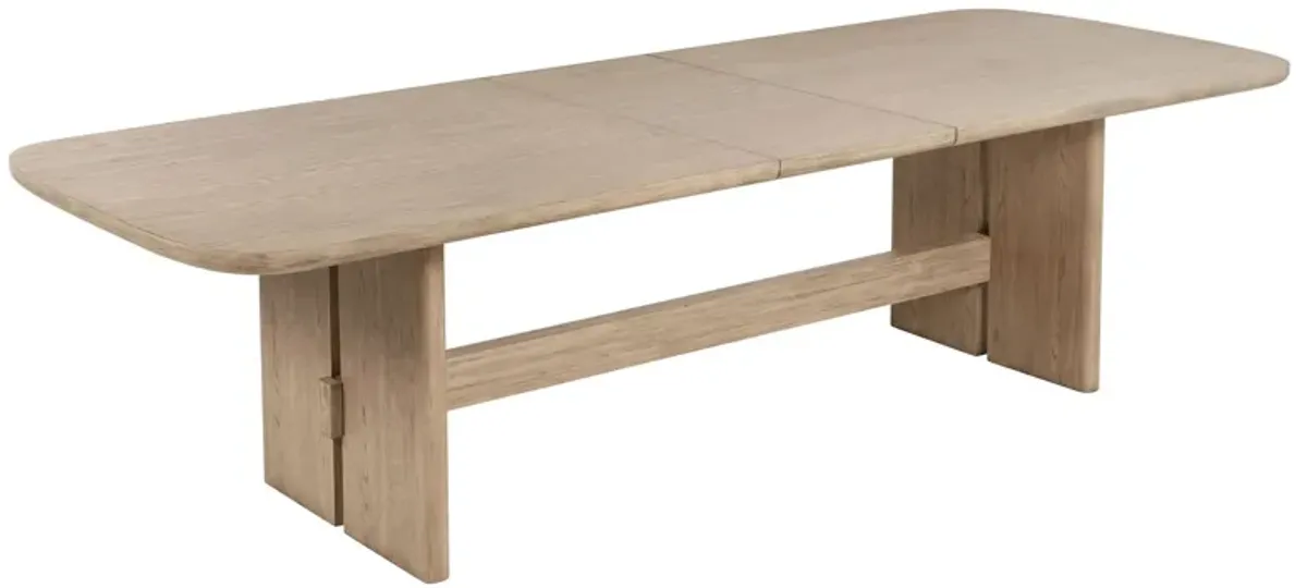 Kailani - 110" Rectangular Wood Dining Table - Beige Oak