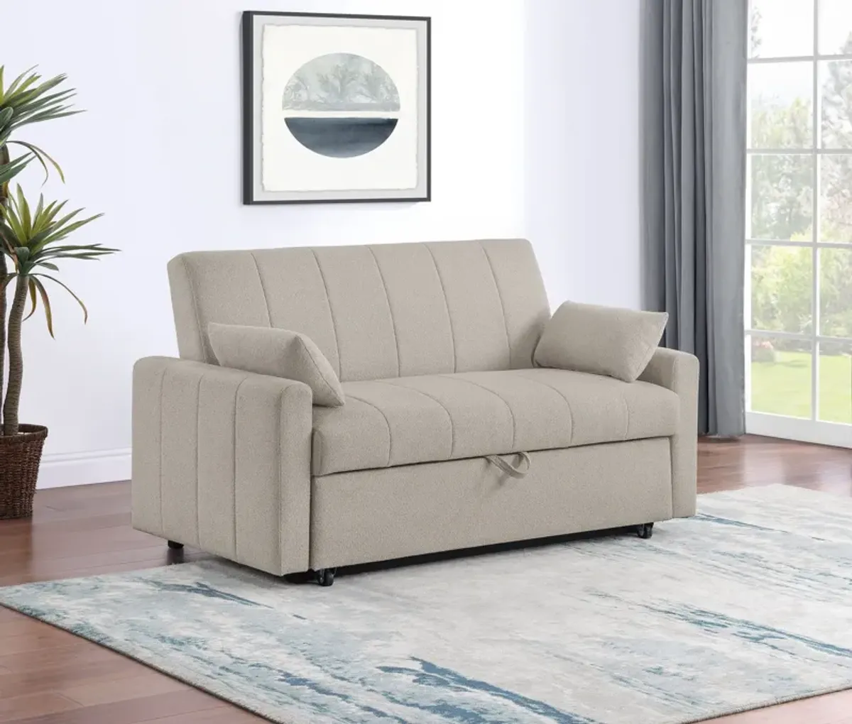 Portland - Boucle Upholstered Sleeper Sofa Bed