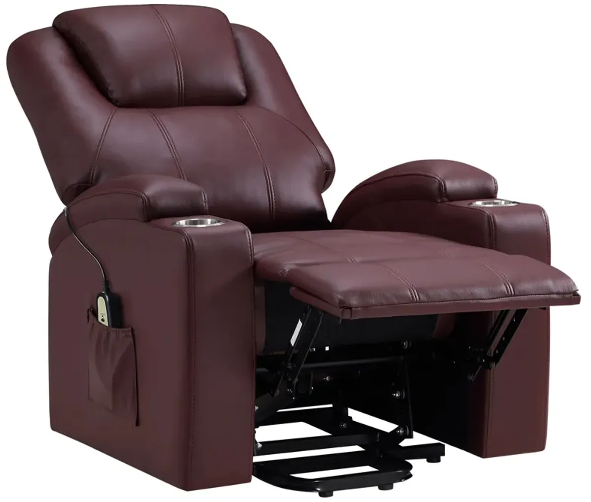 Armstrong - Upholstered Power Lift Massage Recliner