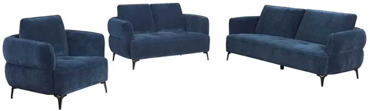 Lively - Chenille Upholstered Sofa Set