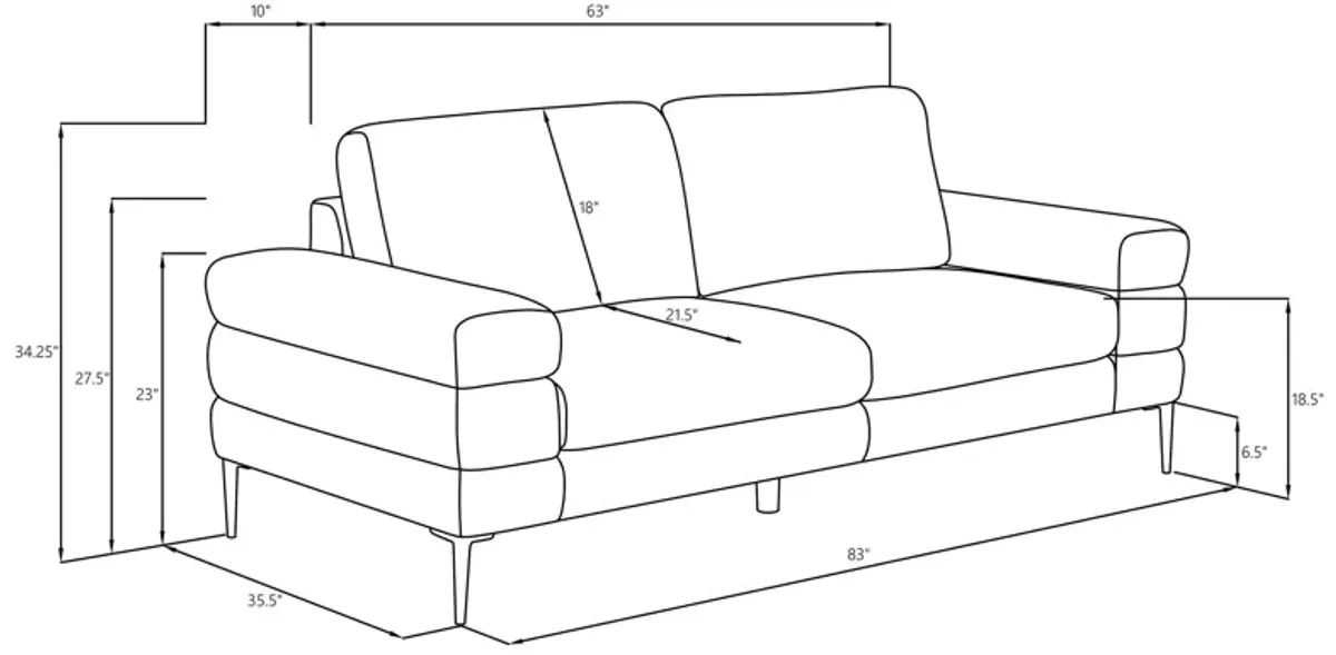 Jessel - Chenille Upholstered Sofa Set