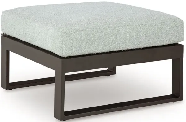 Beachloft - Ottoman With Cushion - Black / Gray