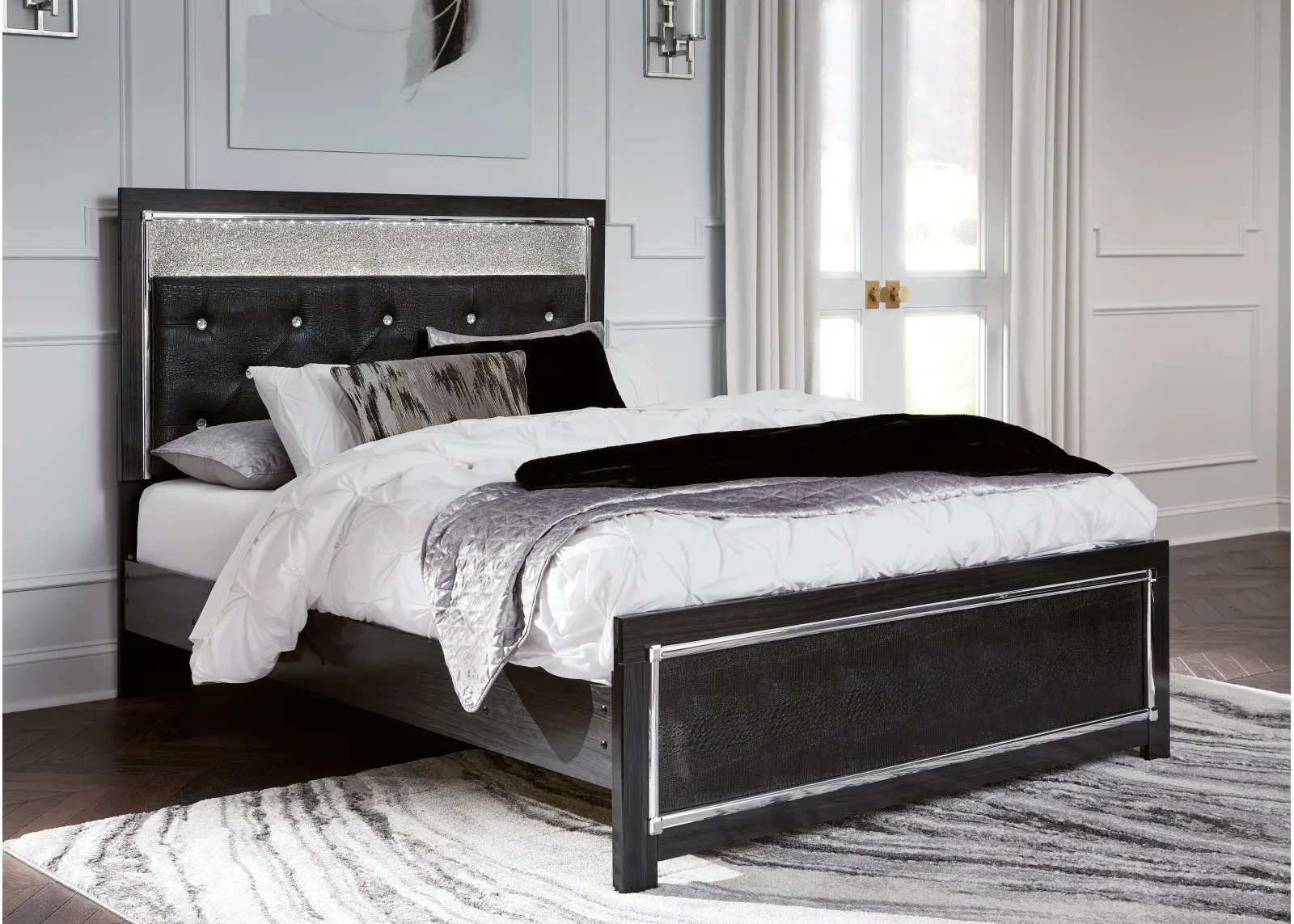 Kaydell - Glitter Panel Bed