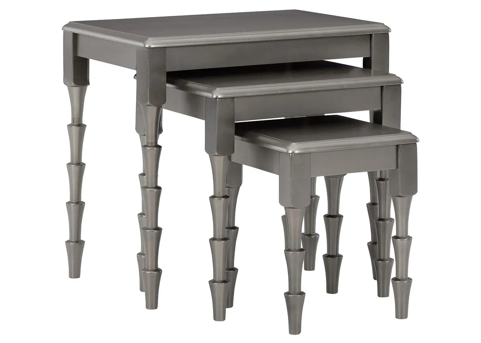 Larkendale - Metallic Gray - Accent Table Set (Set of 3)