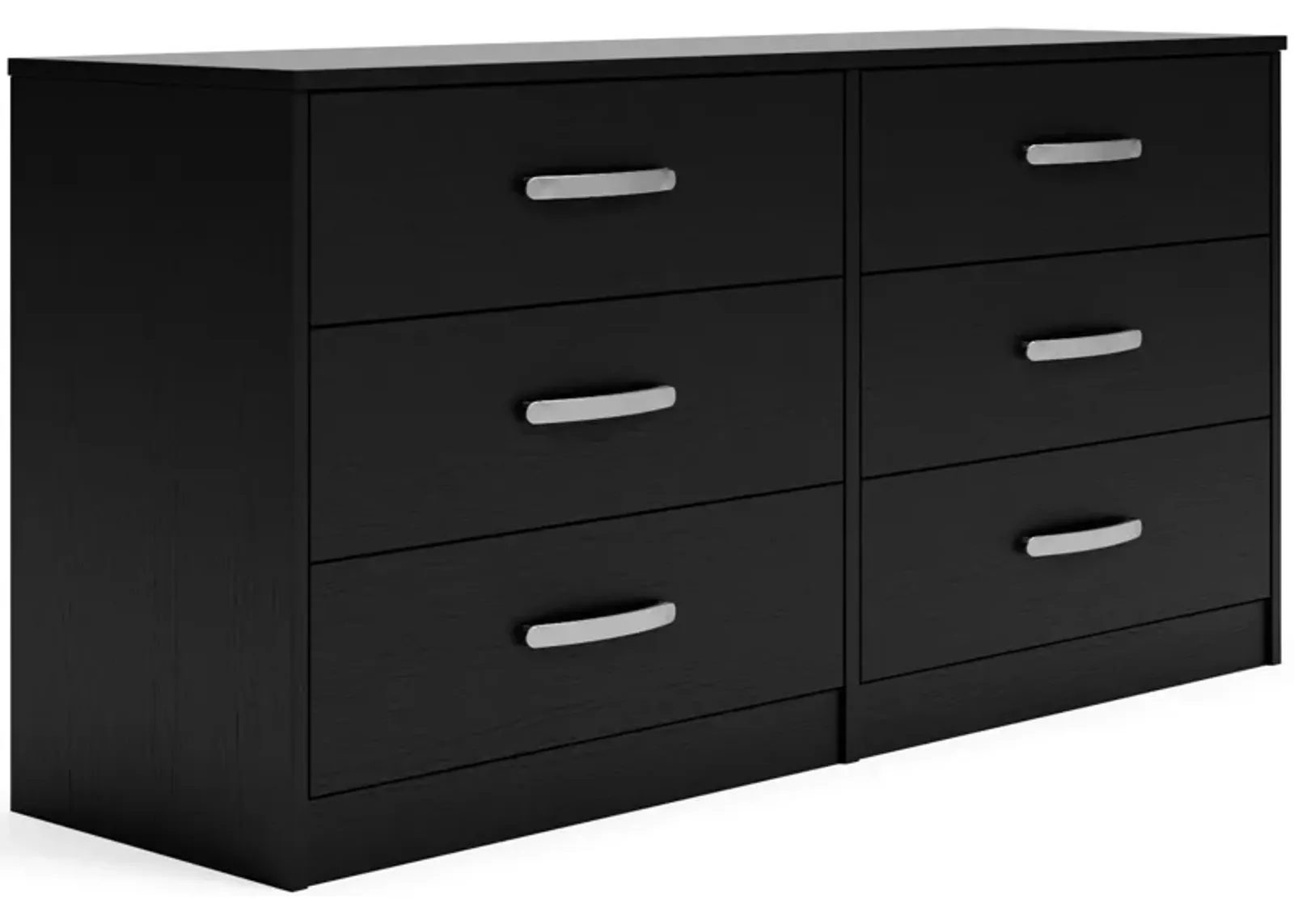 Finch - Black - Six Drawer Dresser