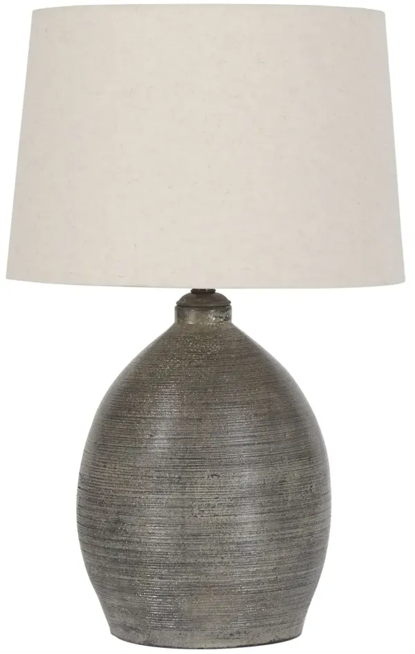 Joyelle - Gray - Terracotta Table Lamp