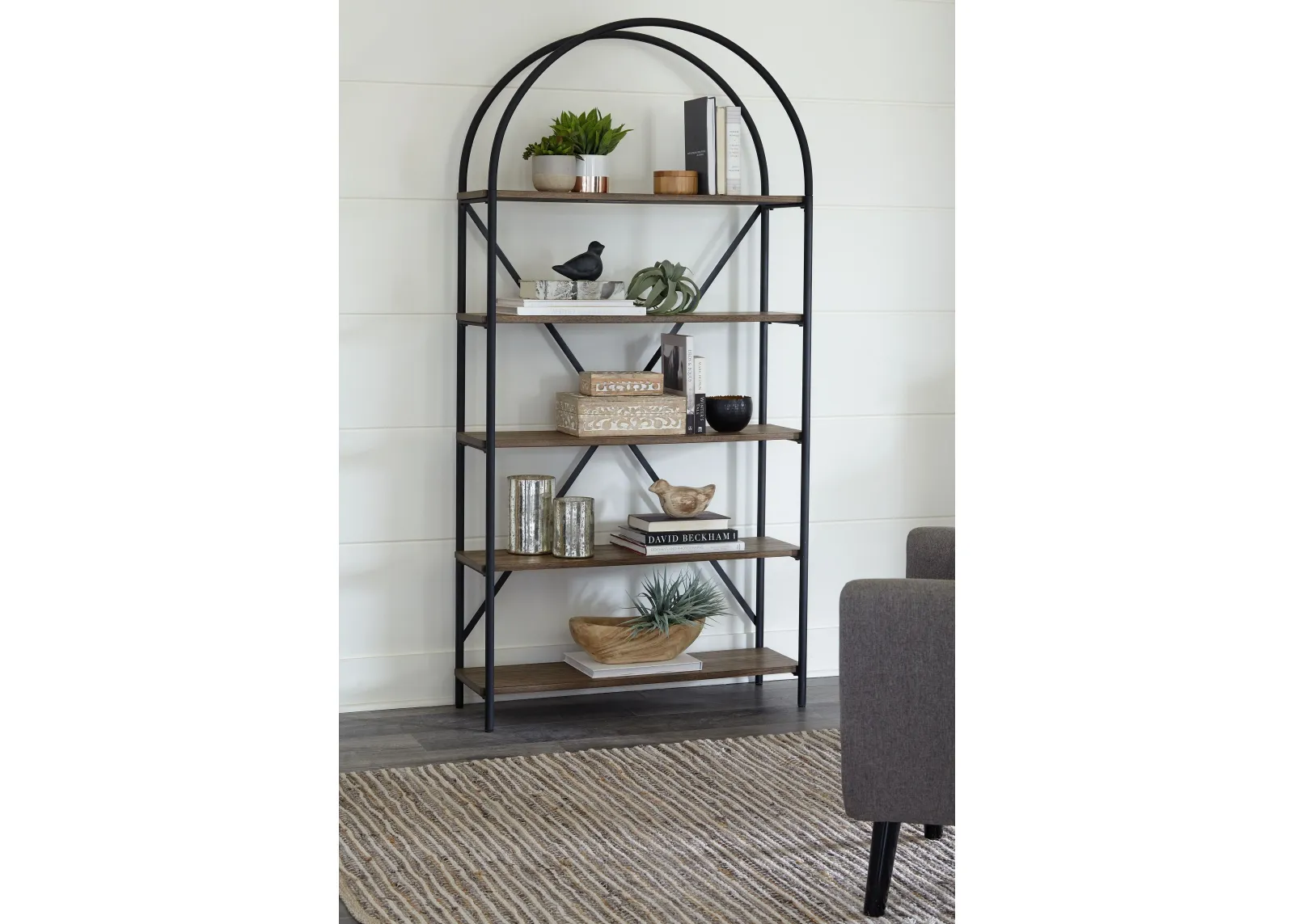 Galtbury - Brown / Black - Bookcase