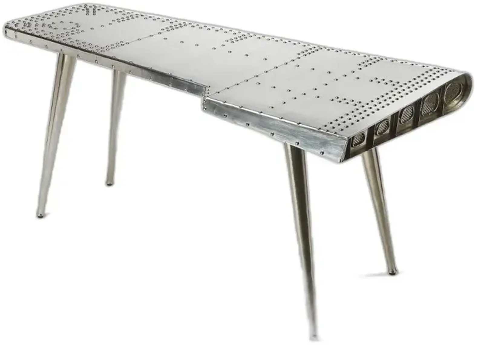 Metal Writing Desk - Silver