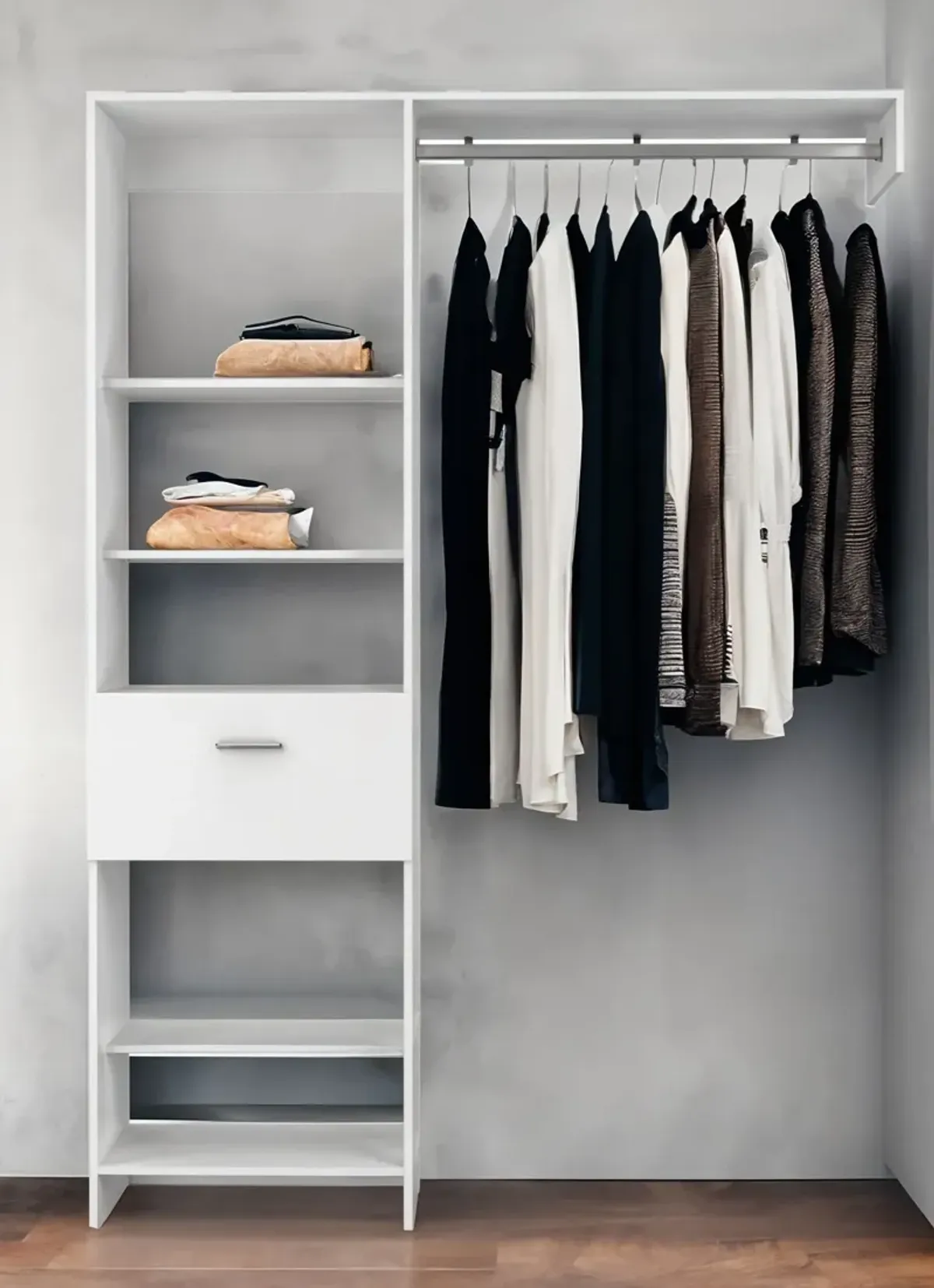 Drawer Combo Dresser - White