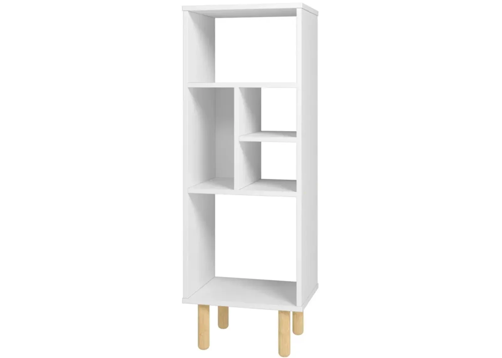 White Modern Abstract Open Shelving Unit - Iko