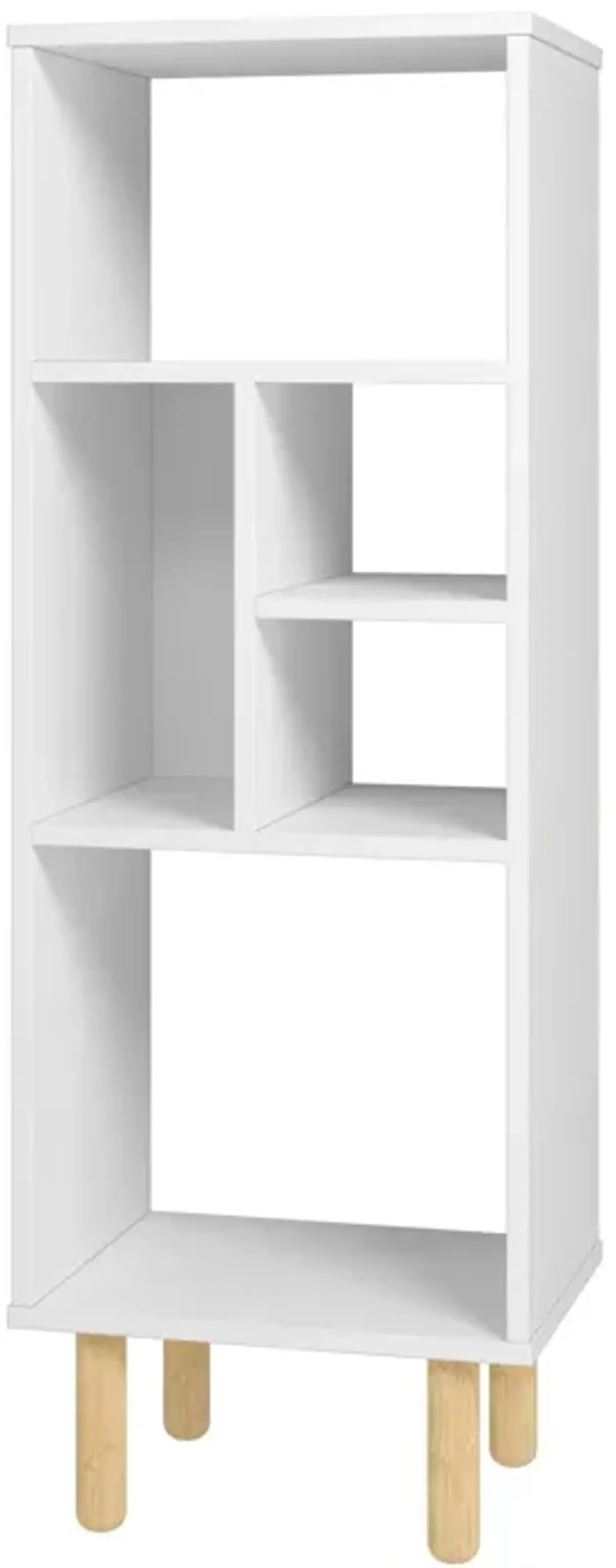 White Modern Abstract Open Shelving Unit - Iko