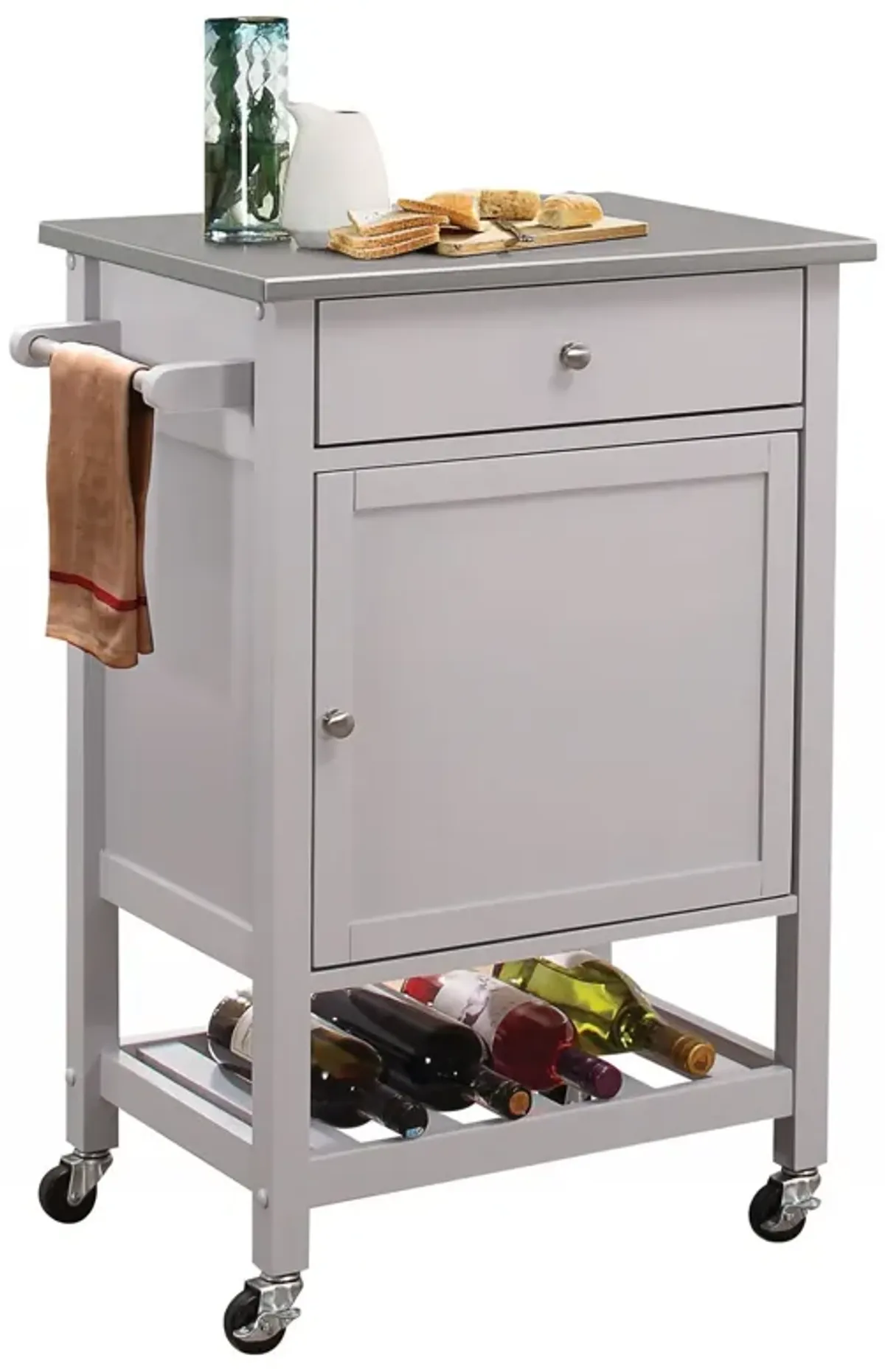 Stainless Kitchen Cart - Steel / Gray