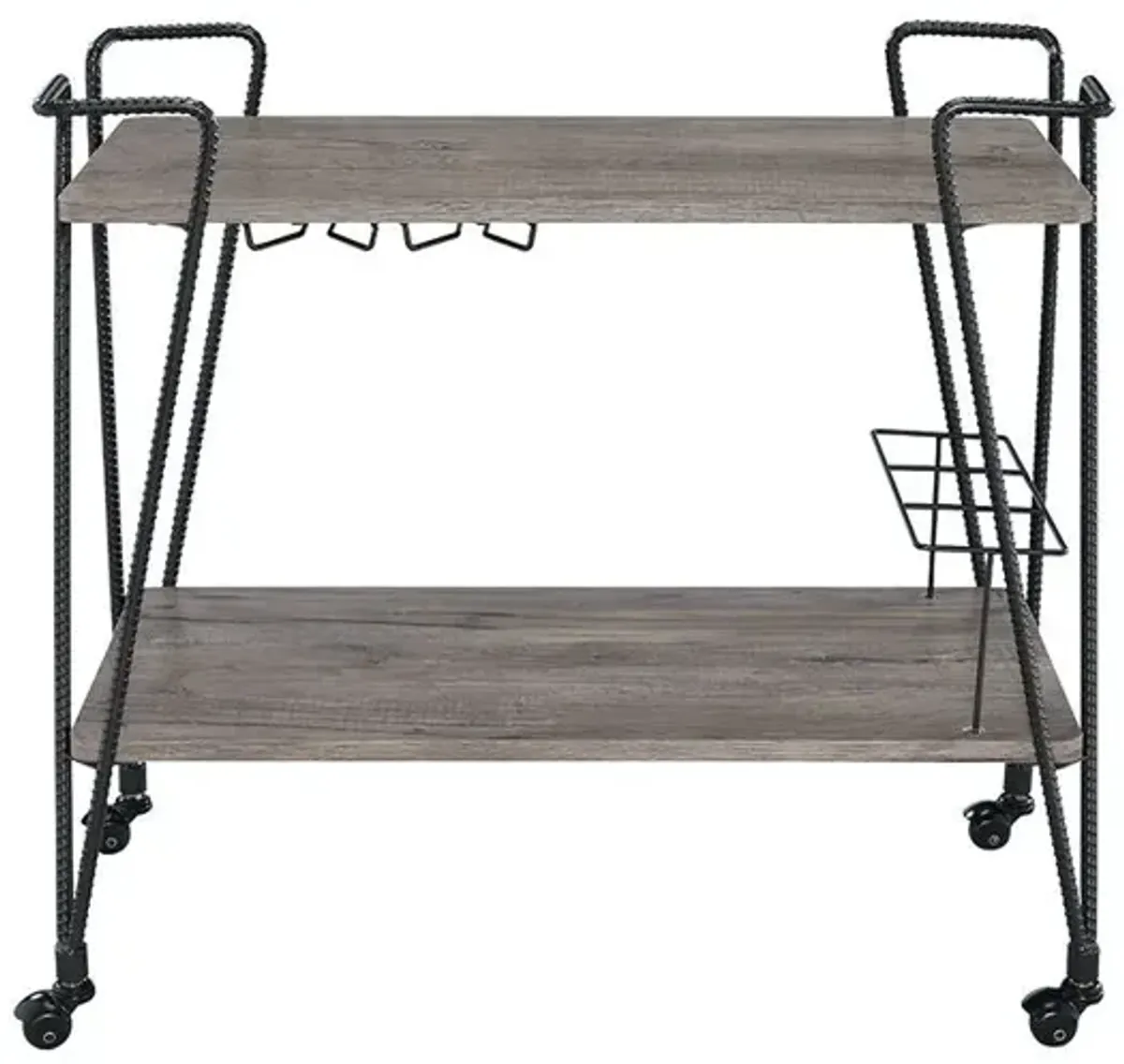 Metal Serving Cart - Black