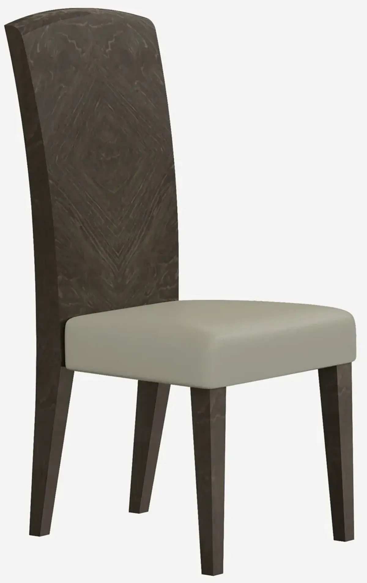Upholstered Dining Side Chairs (Set of 2) - Gray / Espresso