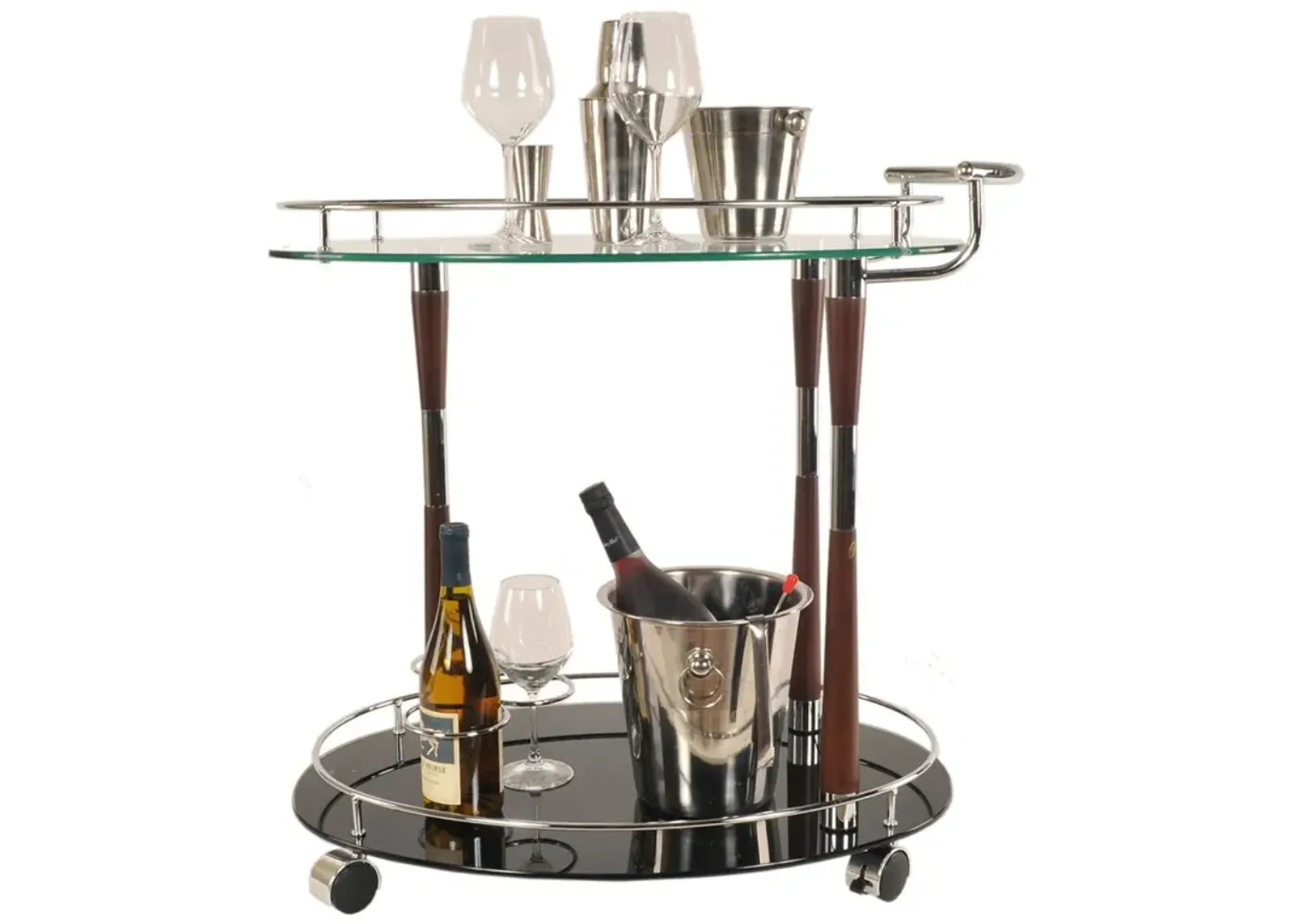 Serving Trolley - Chrome