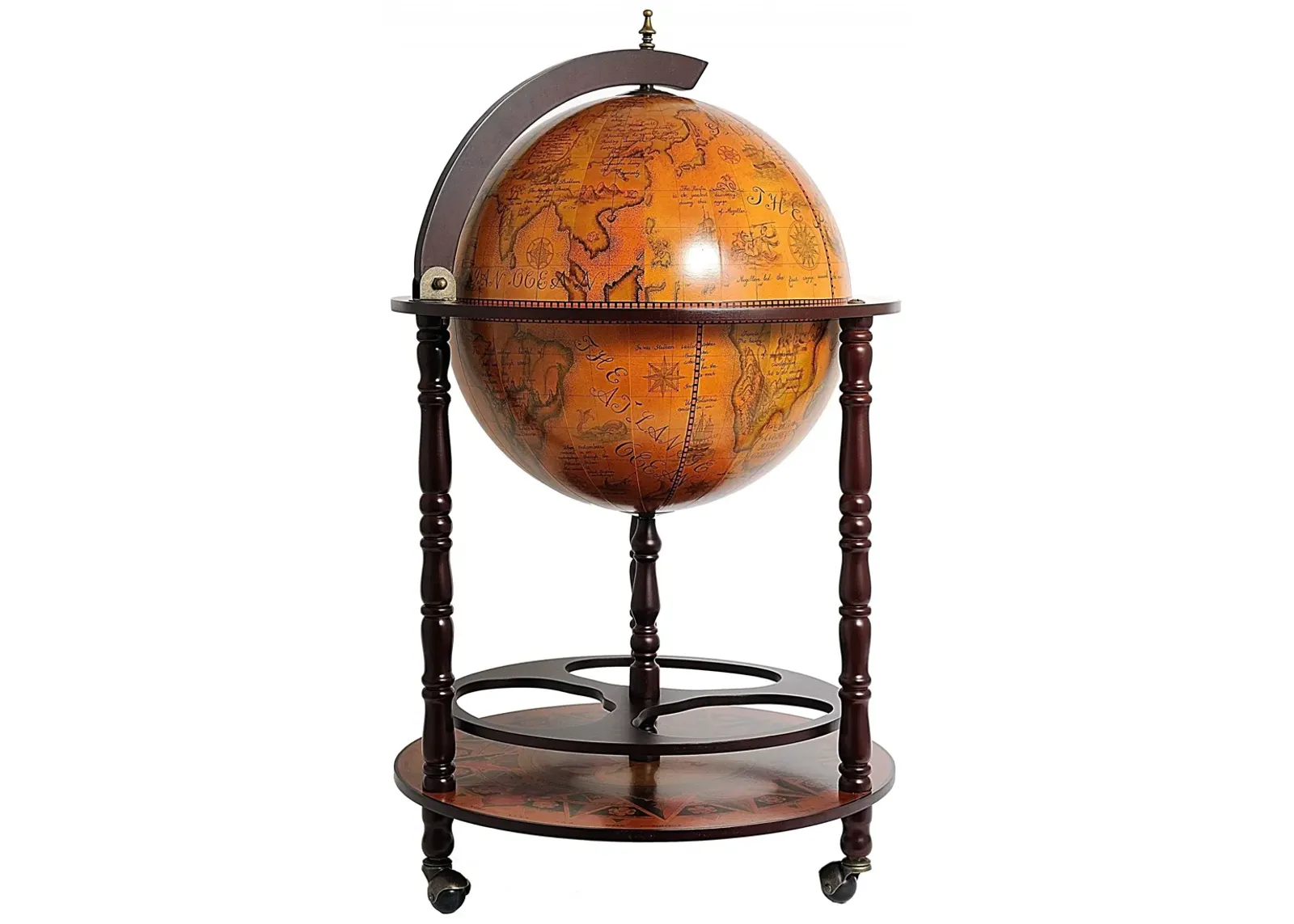 Globe Drink Cabinet - Walnut